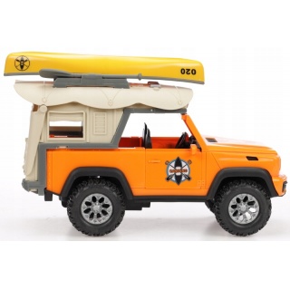 JEEP NA BATERIE Z KAJAKIEM W PUDEŁKU 0195, Pojazdy, Zabawki