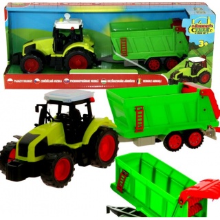 TRAKTOR Z DŹWIĘKAMI W PUDEŁKU 9816, Pojazdy, Zabawki
