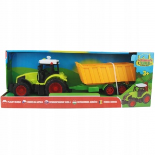 TRAKTOR Z DŹWIĘKAMI W PUDEŁKU 9823, Pojazdy, Zabawki