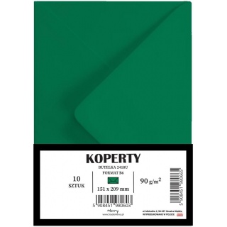 Koperty B6 komplet 10 szt.butelka 2418U, Koperty kolorowe i ozdobne, Koperty i akcesoria do wysyłek