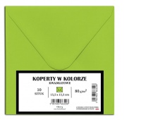 Koperty KW KOMPLET 10 SZT. LIMONKA, Koperty kolorowe i ozdobne, Koperty i akcesoria do wysyłek