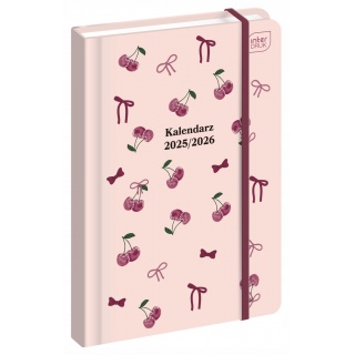 Kalendarz szkolny A6 192 TO Cherries 2025/2026, Dzienne, Kalendarze
