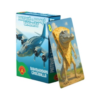 KARTY PIOTRUŚ + PAMIĘĆ BRAINROT /BOMBARDIRO CRO!!, Karty, Gry