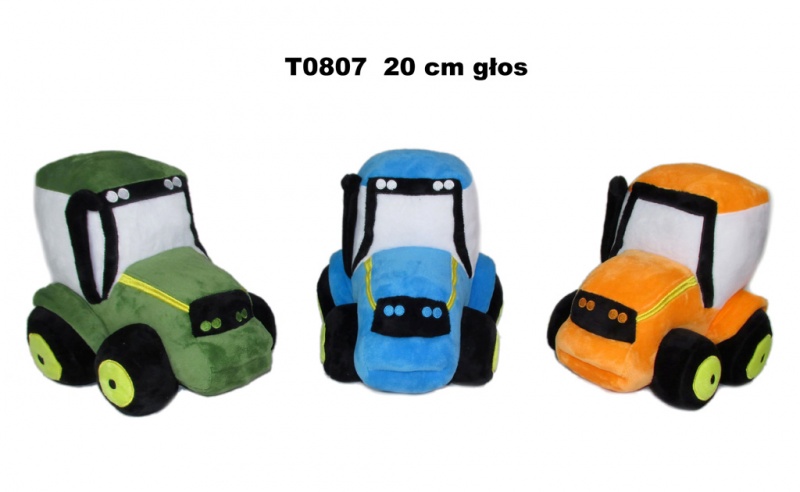 TRAKTOR 3 KOL GŁOS 20 CM T0807 170637, Maskotki, Zabawki