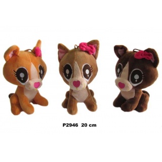 PIES CHIHUAHUA 3 KOL 20CM P2946142832, Maskotki, Zabawki