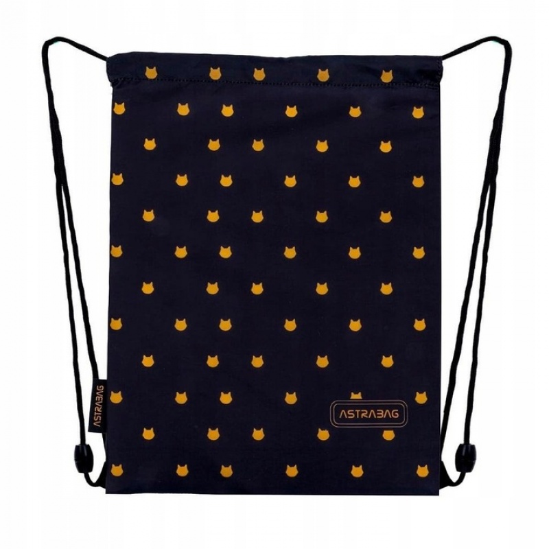 WOREK NA OBUWIE ASTRABAG FLUFFY KITTY BLACK AD1, Worki, Tekstylia