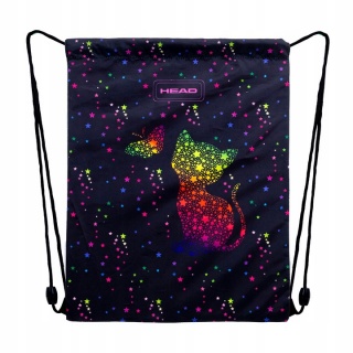 WOREK NA OBUWIE HEAD GOLD.EFF.RAINBOW KITTY AD1, Worki, Tekstylia