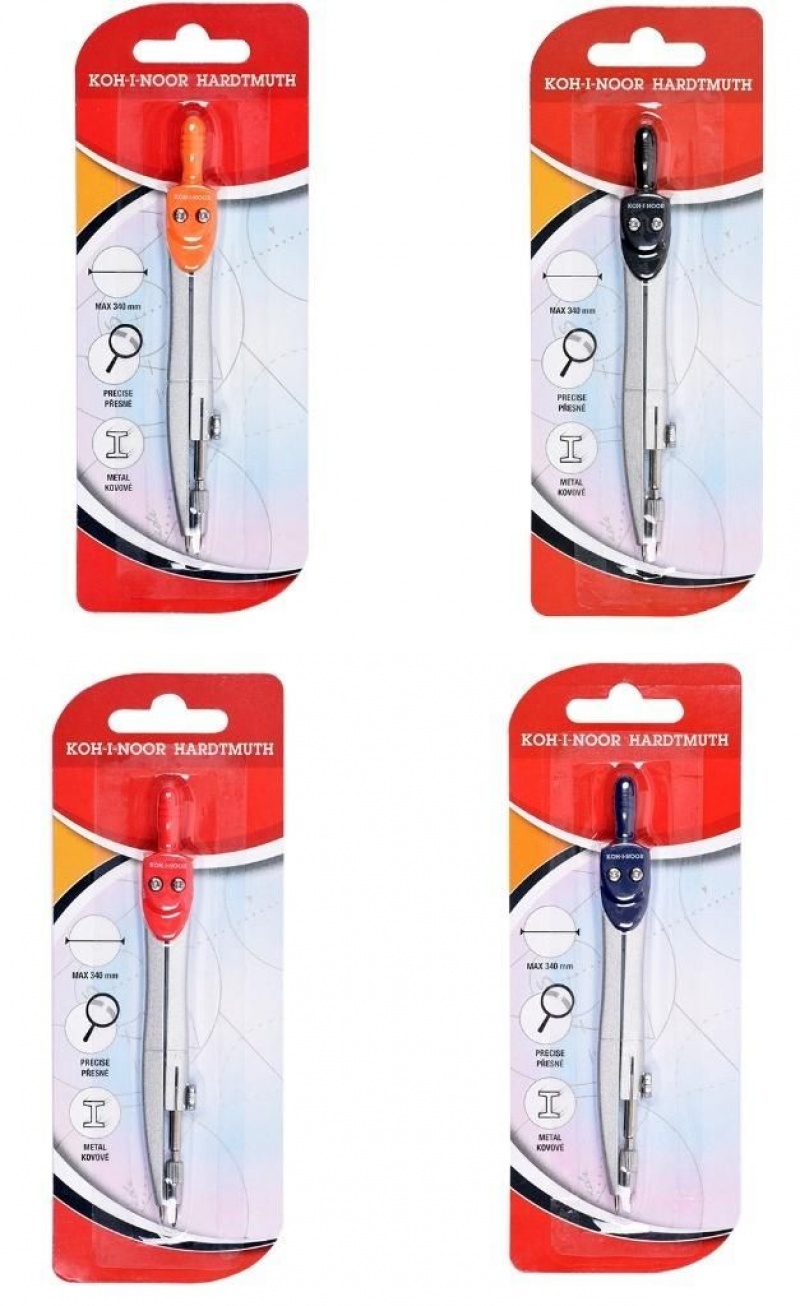 KIN CYRKIEL 9992B04501 BLISTER, Cyrkle, Art. kreślarskie