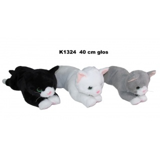 KOT 3 KOL 40 CM GLOS K1325 170774, Maskotki, Zabawki