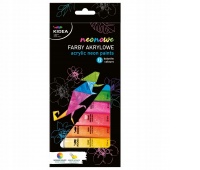 FARBY AKRYLOWE NEONOWE 12X12ML.KIDEA, Farby, Plastyka