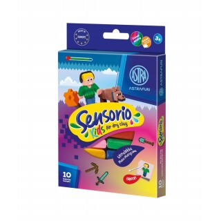 LEKKA MASA PLASTYCZNA PIXEL SENSORIO KIDS 10kol., Masy plastyczne i glinki, Plastyka