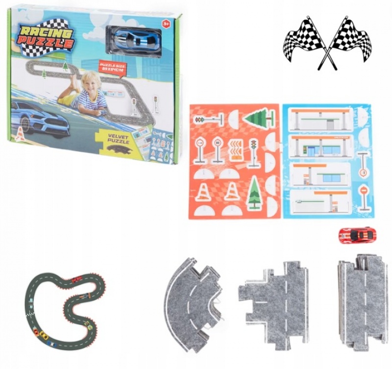 TOR WYŚCIGOWY Z AUTKIEM, Pojazdy, Zabawki