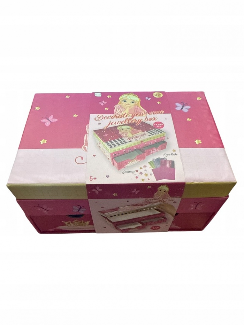 SZKATUŁKA TEKTUROWA DO OZDABIANIA, Dla dziewczynki, Zabawki