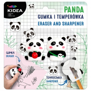 PANDA GUMKA I TEMPERÓWKA KIDEA, Gumki, Art. do pisania i korygowania