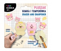 PLUSZAK GUMKA I TEMPERÓWKA KIDEA, Gumki, Art. do pisania i korygowania