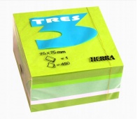 INFO KOSTKA FLUO 75x75mm 450k., Kostki, Galanteria papiernicza