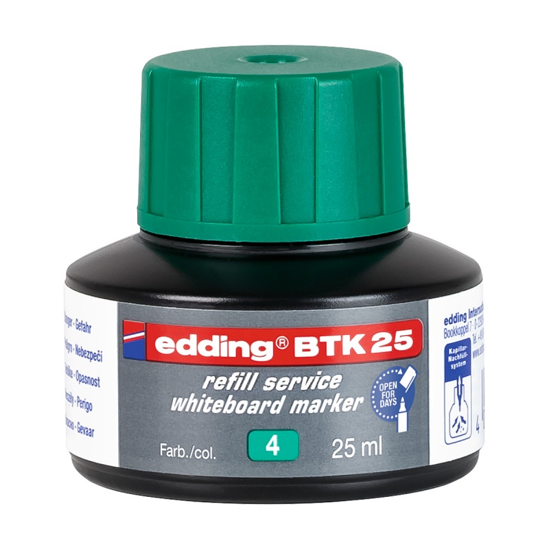Refill ink for dry erase board markers E-BTK 25 EDDING, green
