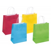 Gift bag DONAU HOME, paper, 18x23x10cm, year-round, uniform, mix colors