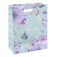Gift bag DONAU HOME, laminated, 26x32,5x10cm, all year round, with handle, mix patterns