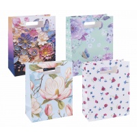 Torebka na prezenty DONAU HOME, laminowana, 26x32,5x10cm, całoroczna, z rączką, mix wzorów, Torby prezentowe, Koperty i akcesoria do wysyłek