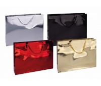 Torebka na prezenty DONAU HOME, laminowana, 40x30x10cm, całoroczna, z rączką, mix kolorów, Torby prezentowe, Koperty i akcesoria do wysyłek