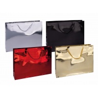 Torebka na prezenty DONAU HOME, laminowana, 40x30x10cm, całoroczna, z rączką, mix kolorów, Torby prezentowe, Koperty i akcesoria do wysyłek