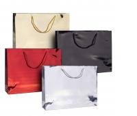 Gift bag DONAU HOME, laminated, 40x30x10cm, all year round, with handle, mix colors