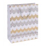 Torebka na prezenty DONAU HOME, laminowana, 25x30x10cm, całoroczna, sznurek, mix wzorów, Torby prezentowe, Koperty i akcesoria do wysyłek