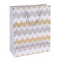 Torebka na prezenty DONAU HOME, laminowana, 25x30x10cm, całoroczna, sznurek, mix wzorów, Torby prezentowe, Koperty i akcesoria do wysyłek