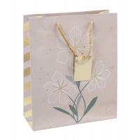 Gift bag DONAU HOME, laminated, 25x30x10cm, all year round, string, mix patterns