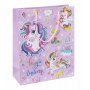 Torebka na prezenty DONAU HOME, laminowana, 25x30x10cm, dziecięca, sznurek, mix wzorów, Torby prezentowe, Koperty i akcesoria do wysyłek