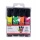 Zestaw zakreślaczy OFFICE PRODUCTS z gumowym uchwytem, 2-5mm, 4 szt., w etui, mix kolorów
