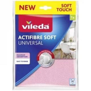 VILEDA ŚCIERKA ACTIFIBRE 32x27cm.UNIWERSALNA, Akcesoria do sprzątania, Art. higieniczne i dozowniki