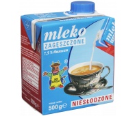 Milk GOSTYŃ, evaporated, unsweetened, 0,5 l, Milk and cream, Groceries