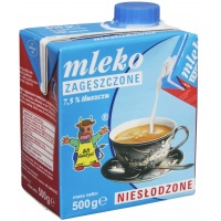 Mleko GOSTYŃ, zagęszczone, niesłodzone, 0,5 l, krótki termin ważności, Mleka i śmietanki, Artykuły spożywcze
