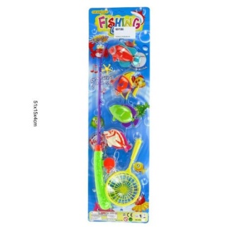 WĘDKA Z RYBKAMI NA MAGNES BGR3271, Zabawki