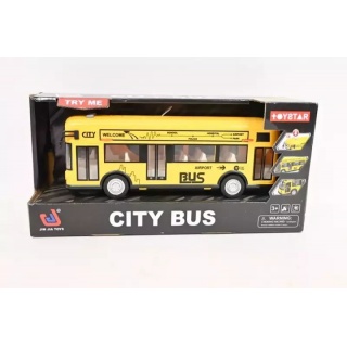 AUTOBUS ŻÓŁTY ŚW/DŹW W PUDEŁKU 4242, Pojazdy, Zabawki
