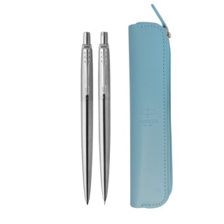 ZESTAW JOTTER S.STEEL CT DŁUGOPIS+OŁÓWEK AUT+ETUI, Zestawy, Art. do pisania i korygowania