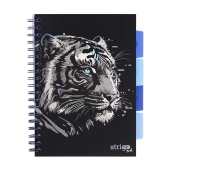 STRIGO PADS ANIMALS TYGRYS B5 KRATKA CZARNY 100K.