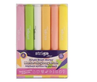 STRIGO MARKER AKRYLOWY BRUSH ZESTAW 3 6KOL.