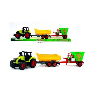 TRAKTOR 2 MASZYNY FASHION CZERWONA KLOSZ 0327, Pojazdy, Zabawki