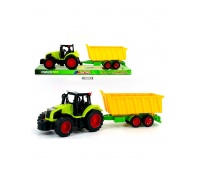 TRAKTOR Z PRZYCZEPĄ ŻÓŁTĄ FEARLESS KLOSZ