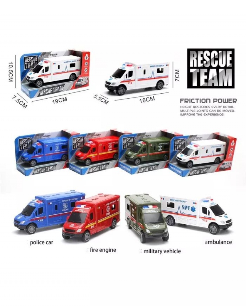 AUTA SŁUŻBY RESCUE TEAM 20 CM OTW. PUD. 5452, Pojazdy, Zabawki