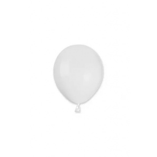 BALON A50 PASTEL 5" BIAŁY /100/, Balony, Art. na okazje i przyjęcia