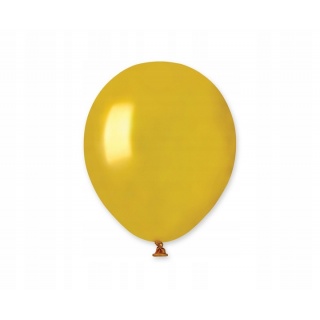 BALON AM50 METAL 5" ZŁOTY /100/, Balony, Art. na okazje i przyjęcia