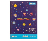 Blok rysunkowy Pixi Planet biały A4 20k.