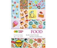 BLOK Z MOTYWAMI FOOD A4 16ark.27 MOTYWÓW, Scrapbooking, Art. kreatywne