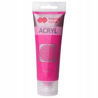 FARBA AKRYLOWA 75ML HAPPY COLOR VIVA MAGENTA, Farby, Plastyka