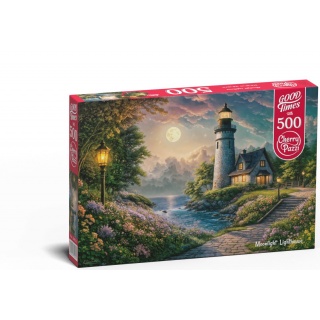 PUZZLE 500 CHERRYPAZZI MOONLIGT LIGHTHOUSE 20074, 500 elementów, Puzzle