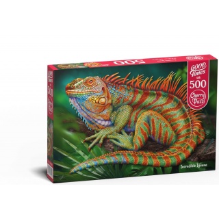 PUZZLE 500 CHERRYPAZZI INCREDIBLE IGUANA 20128, 500 elementów, Puzzle